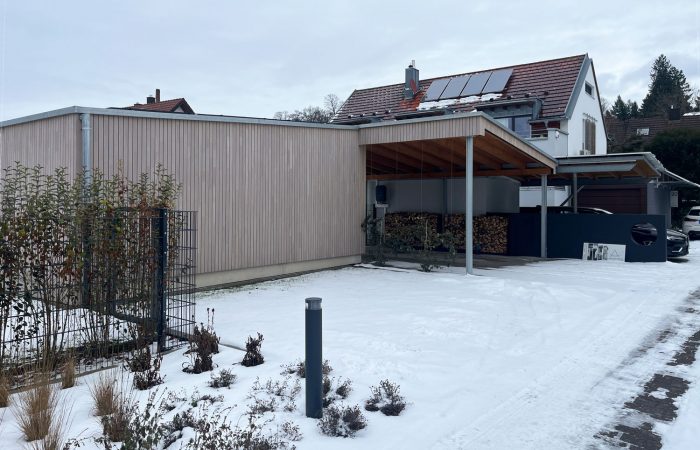 KL Architekten Achern Schuppen mit Carport