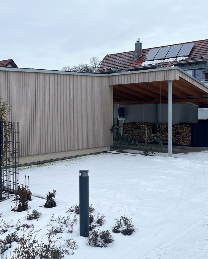 KL Architekten Achern Schuppen mit Carport